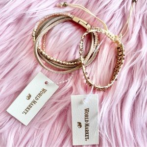 Two Pairs of Women’s Bracelets New With Tags Neutral Colors EveryDay Wear